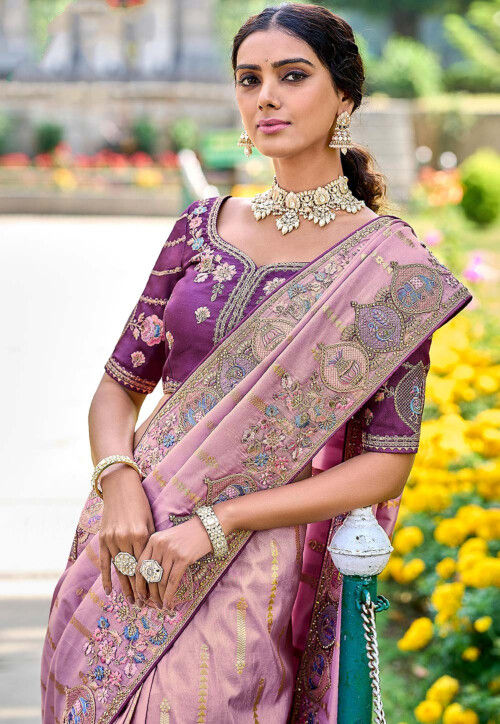 203d9d96f2fab242b0f57436d671ced7 | Indian bridal sarees, Saree designs,  Elegant saree